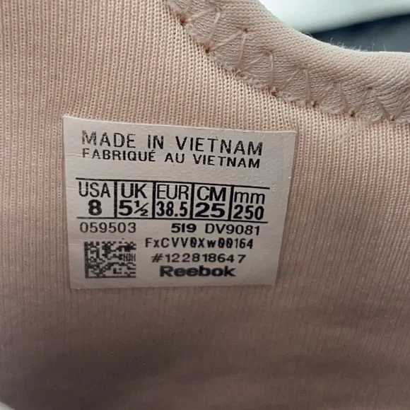 Reebok Guresu 2.0 White/Pink Athletic Running Shoes DV9081 Women's Size 8 - Picture 10 of 12